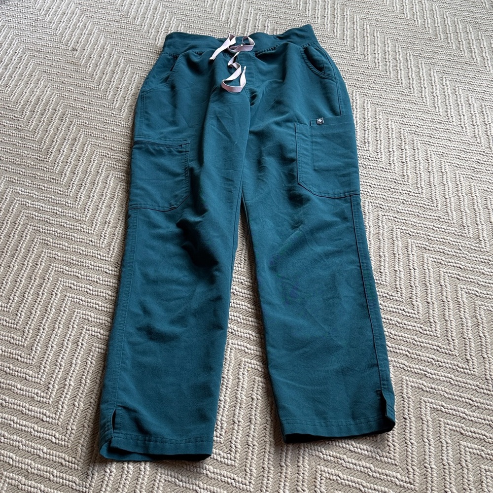 Figs High waisted Yola Caribbean blue size S/P